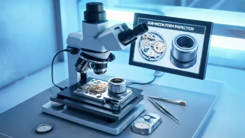 Watchmaking and optics sub micron inspection