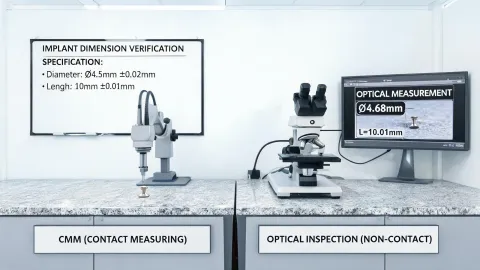 Medical device dimensional verification